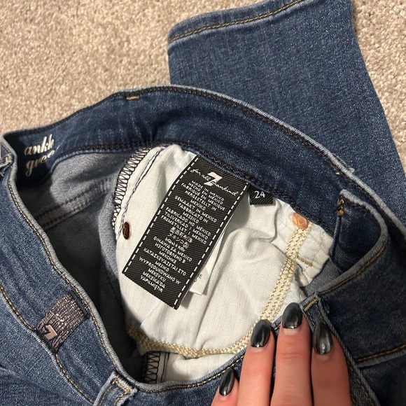 7 For All Mankind Gweneviere Ankle Size 24 - Picture 5 of 8